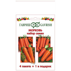 Набор семян Моркови 4+1 Гавриш
